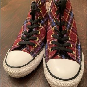 Plaid Converse Chuck Taylor Wedge